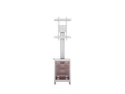 Multibrackets M 180 Single MediaBox4 Silver Mobile Floor Stand for 40"-75" Screens | 7350022737754 Floor Stand Multibrackets