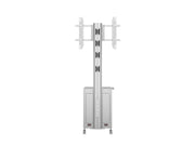 Multibrackets M 180 Single MediaBox4 Silver Mobile Floor Stand for 40"-75" Screens | 7350022737754 Floor Stand Multibrackets