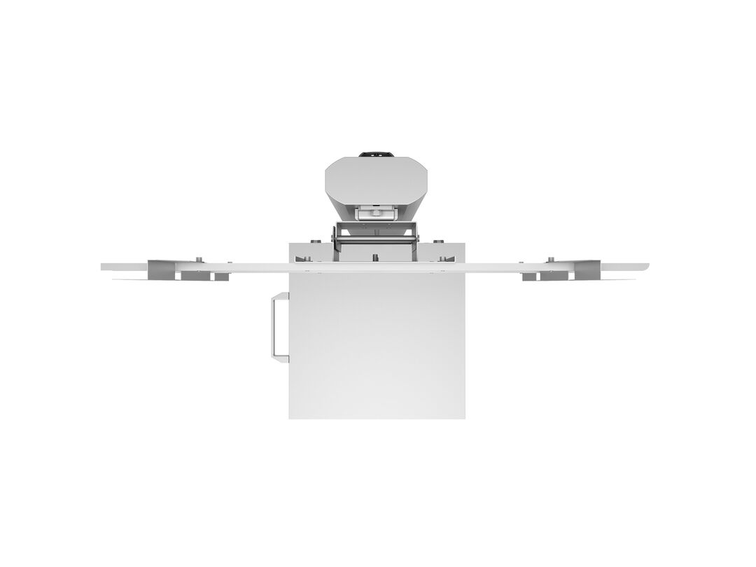 Multibrackets M 180 Single MediaBox4 Silver Mobile Floor Stand for 40"-75" Screens | 7350022737754 Floor Stand Multibrackets