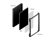 Multibrackets M Pro Series Enclosure 75" Outdoor Wall Portrait (Weatherproof & Anti-Theft Digital Signage) Wall Mount Bracket Multibrackets