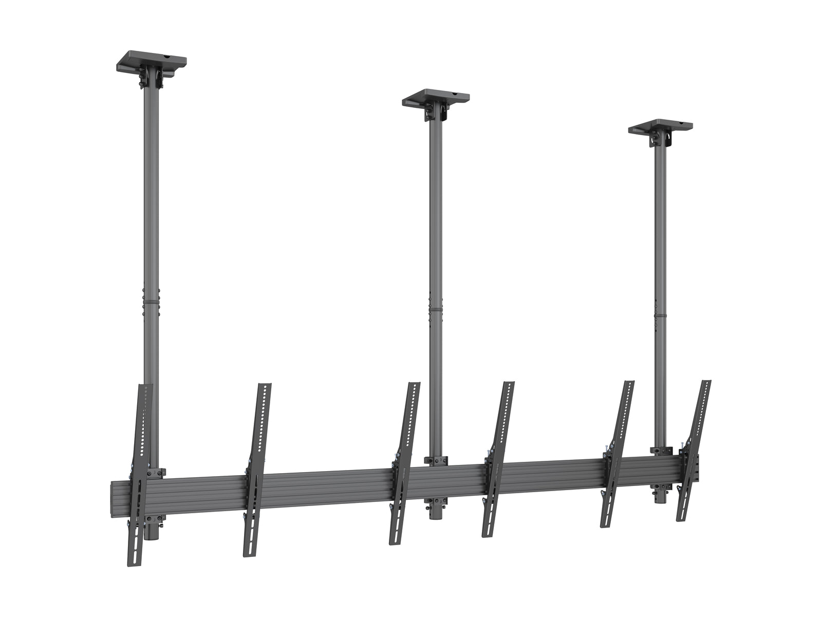Multibrackets MBC3UPHD M Pro 1.5m 3-Screen Ceiling Mount For 50"-75" Screens | 7350022738119 Ceiling Mount Bracket Multibrackets