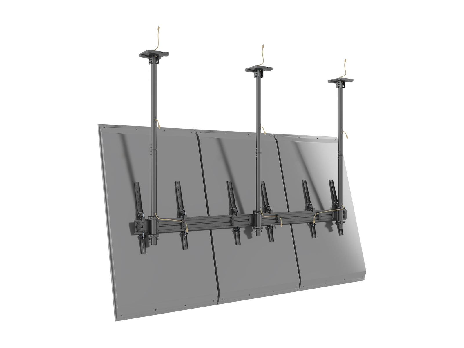 Multibrackets MBC3UPHD M Pro 1.5m 3-Screen Ceiling Mount For 50"-75" Screens | 7350022738119 Ceiling Mount Bracket Multibrackets