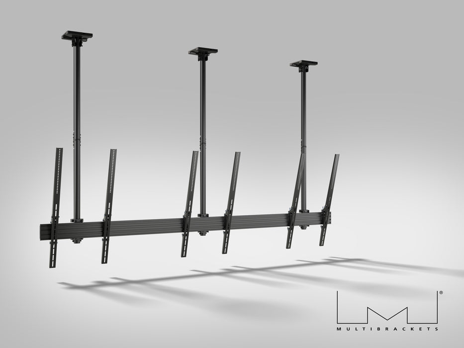 Multibrackets MBC3UPSD M Pro 3m 3-Screen Ceiling Mount For 65"-75" Screens | 7350022738911