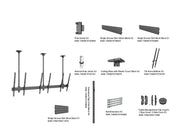 Multibrackets MBC3UPSD M Pro 3m 3-Screen Ceiling Mount For 65"-75" Screens | 7350022738911 Ceiling Mount Bracket Multibrackets