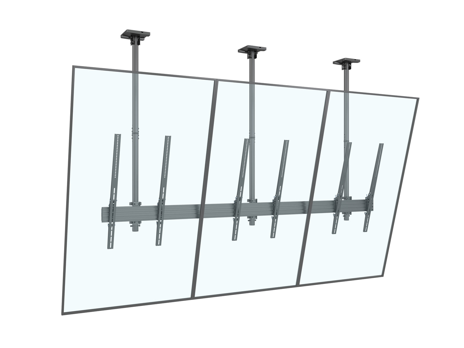 Multibrackets MBC3UPSD M Pro 3m 3-Screen Ceiling Mount For 65"-75" Screens | 7350022738911 Ceiling Mount Bracket Multibrackets