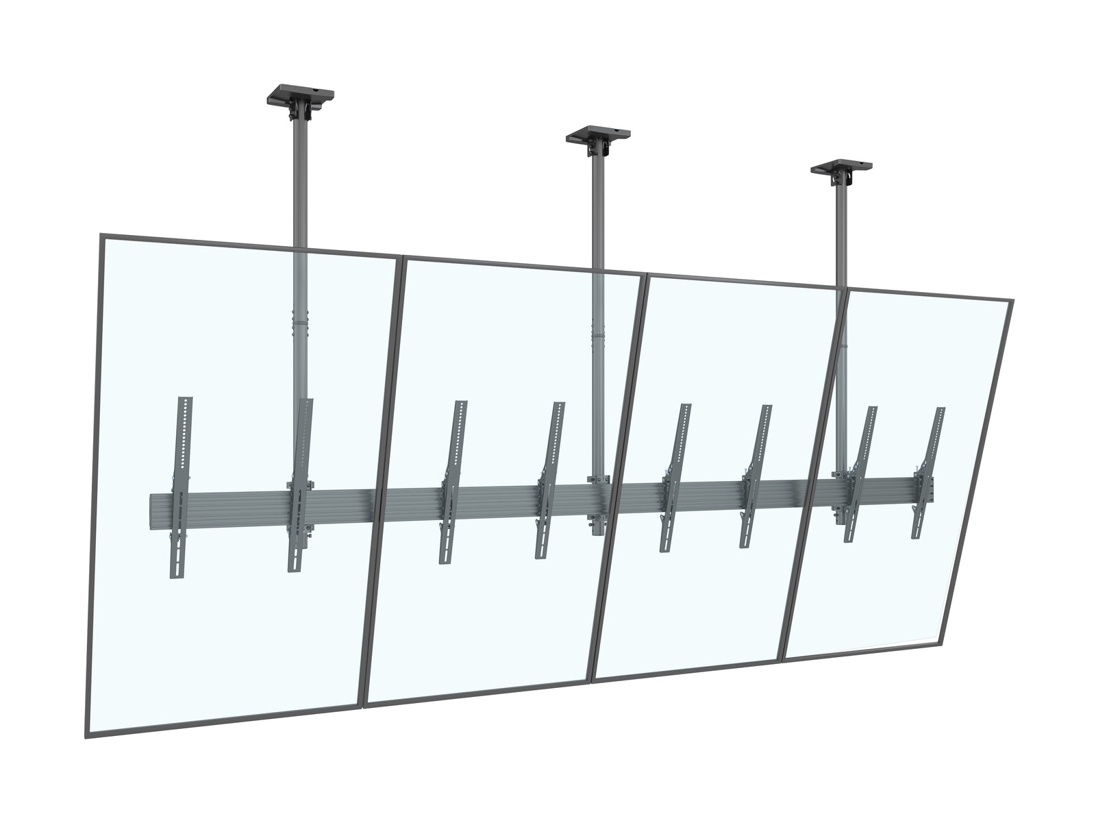 Multibrackets MBC4UPHD M Pro 1.5m 4-Screen Ceiling Mount For 50"-75" Screens | 7350022738928 Ceiling Mount Bracket Multibrackets
