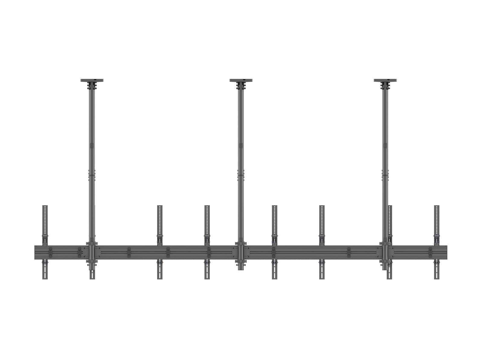 Multibrackets MBC4UPHD M Pro 1.5m 4-Screen Ceiling Mount For 50"-75" Screens | 7350022738928 Ceiling Mount Bracket Multibrackets