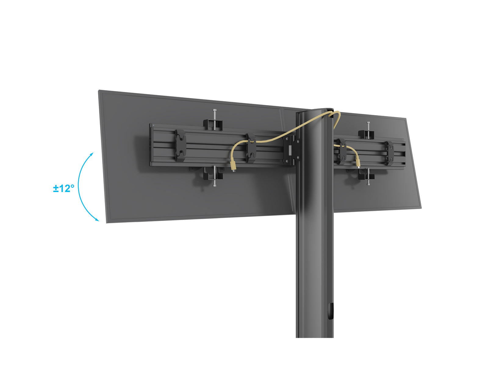 Multibrackets MBFSC2U M Pro 1.8m 2-Screen Floor Stand For 15"-32" Screens | 7350022739048