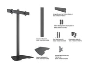 Multibrackets MBFSC2U M Pro 1.8m 2-Screen Floor Stand For 15"-32" Screens | 7350022739048