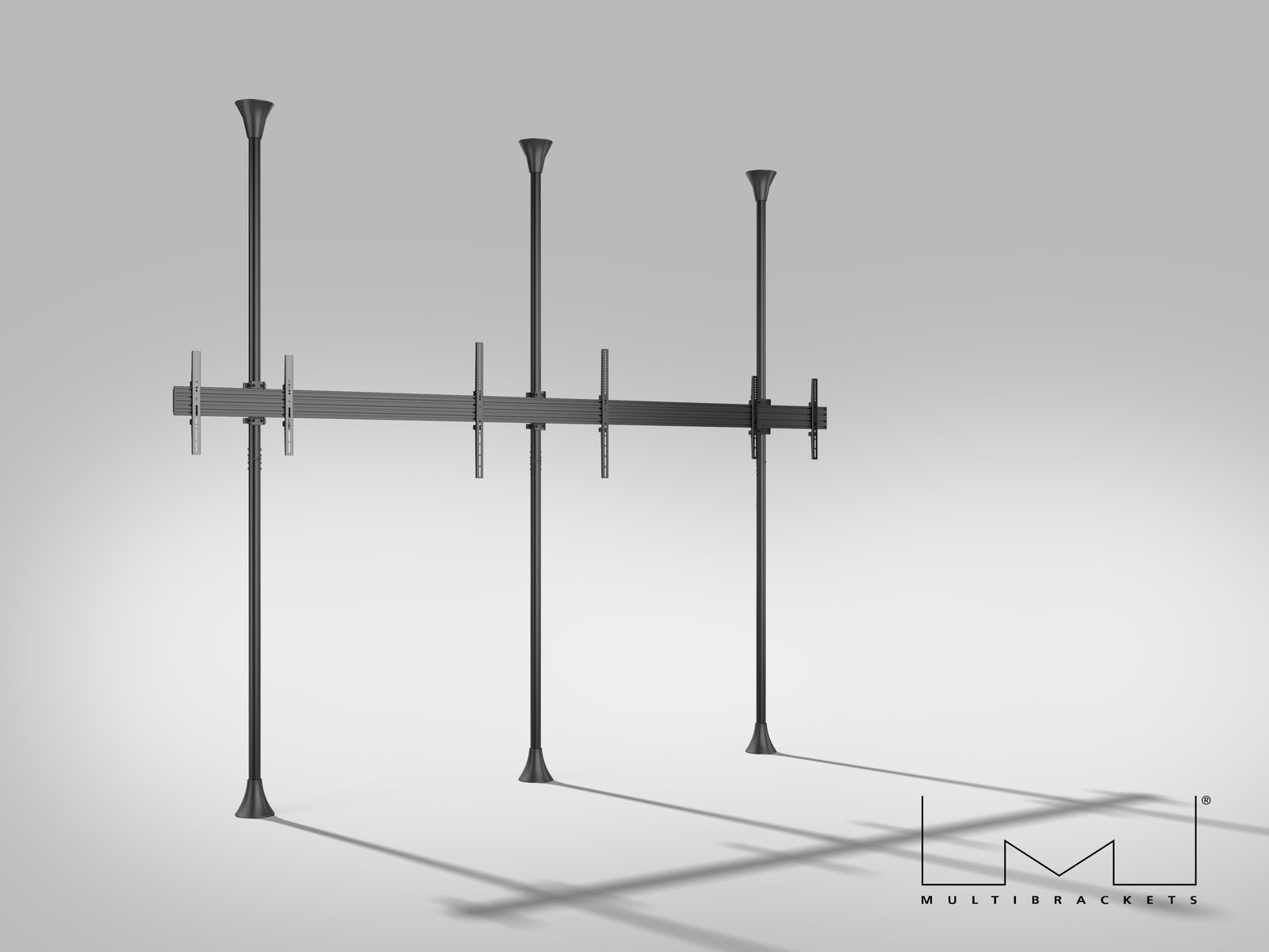 Multibrackets MBFC3UX1-L M Pro 3m 6-Screen Floor to Ceiling Mount For 55"-98" Screens | 7350073731442