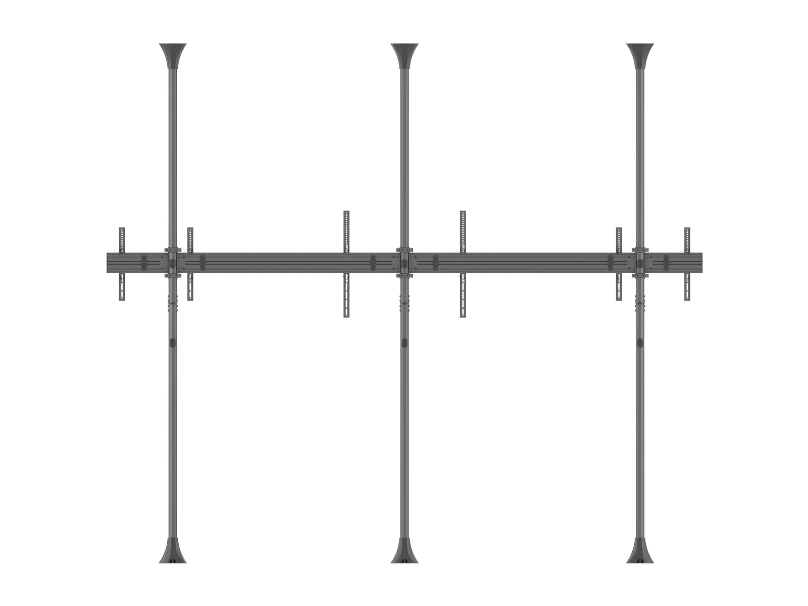 Multibrackets MBFC3UX1-L M Pro 3m 6-Screen Floor to Ceiling Mount For 55"-98" Screens | 7350073731442