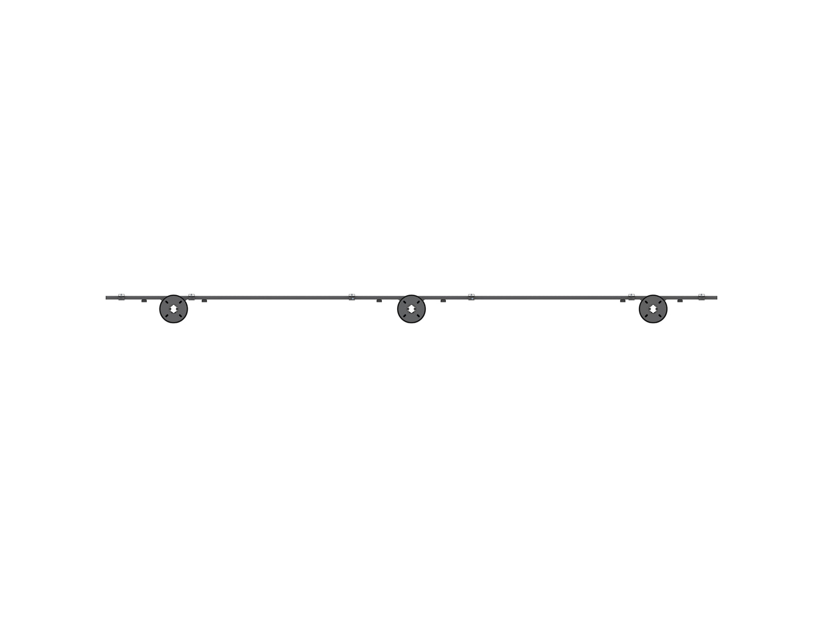 Multibrackets MBFC3UX1-L M Pro 3m 6-Screen Floor to Ceiling Mount For 55"-98" Screens | 7350073731442
