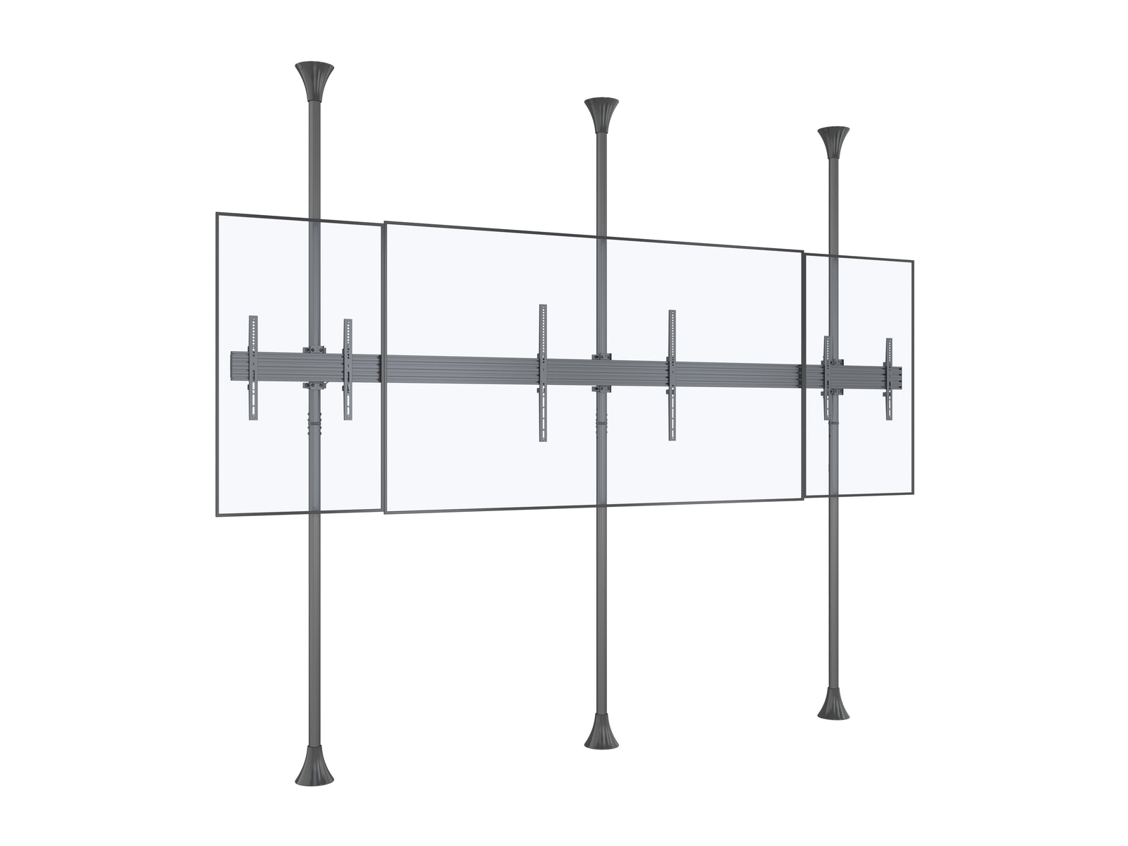 Multibrackets MBFC3UX1-L M Pro 3m 6-Screen Floor to Ceiling Mount For 55"-98" Screens | 7350073731442