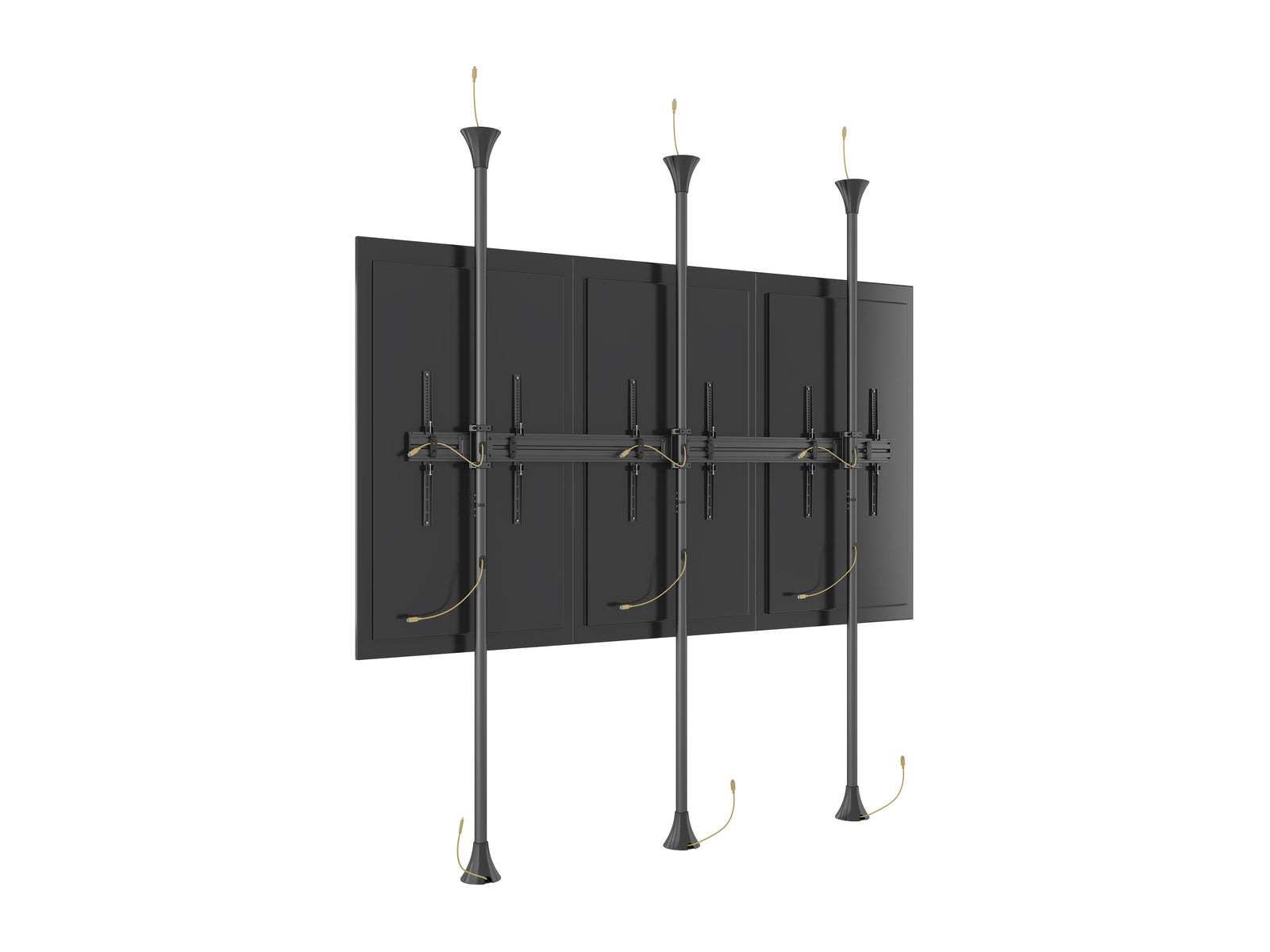 Multibrackets MBFC3UX1-XL M Pro 3m 6-Screen Floor to Ceiling Mount For 65"-75" Screens | 7350073731459