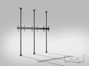 Multibrackets MBFC3UX1-XL M Pro 3m 6-Screen Floor to Ceiling Mount For 65"-75" Screens | 7350073731459