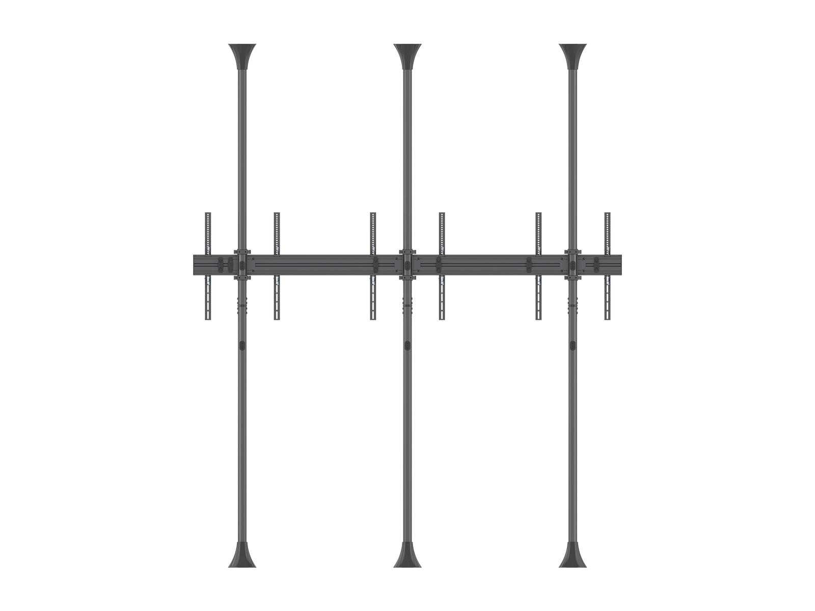Multibrackets MBFC3UX1-XL M Pro 3m 6-Screen Floor to Ceiling Mount For 65"-75" Screens | 7350073731459