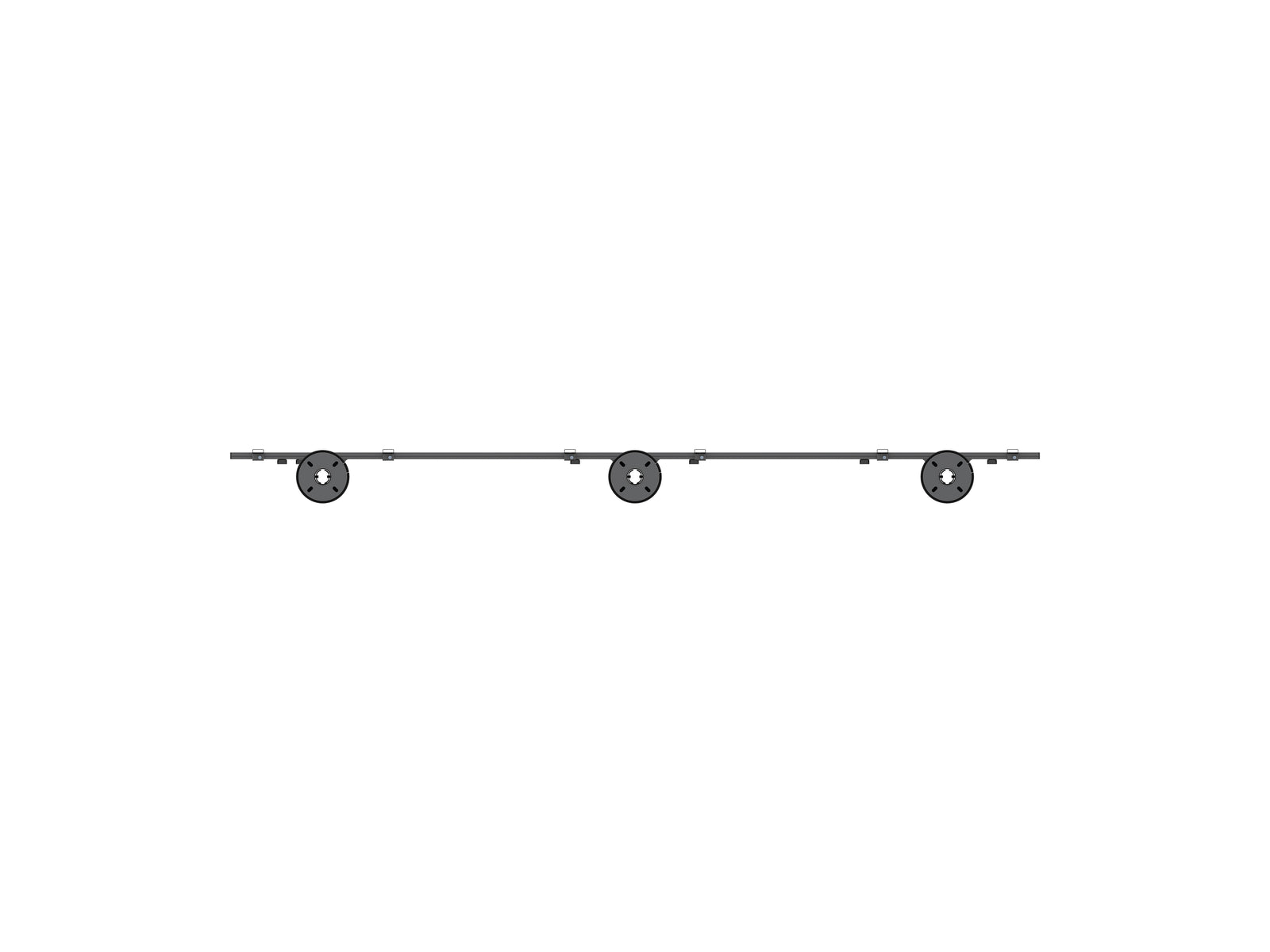 Multibrackets MBFC3UX1-XL M Pro 3m 6-Screen Floor to Ceiling Mount For 65"-75" Screens | 7350073731459