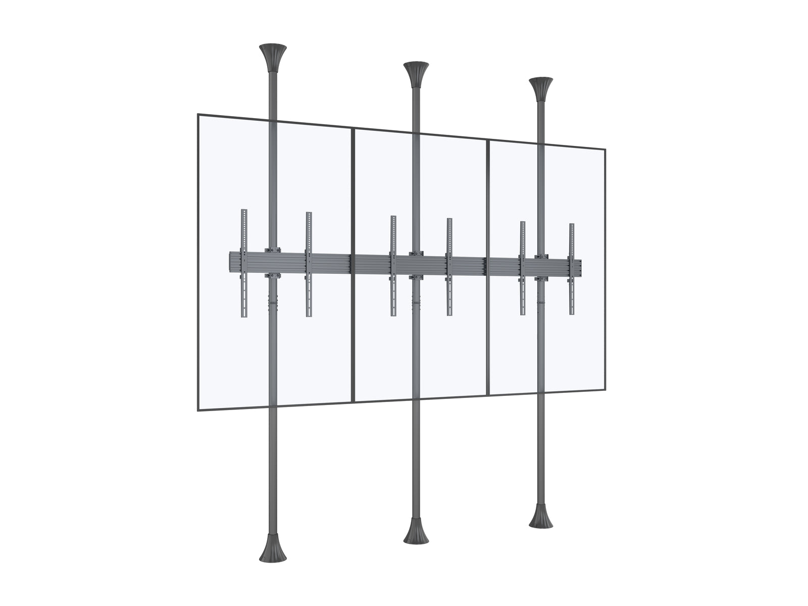 Multibrackets MBFC3UX1-XL M Pro 3m 6-Screen Floor to Ceiling Mount For 65"-75" Screens | 7350073731459