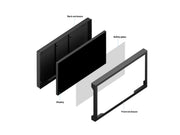 Multibrackets M Pro Series Enclosure – 65" Outdoor Wall Mount Landscape (Weatherproof & Secure) Wall Mount Bracket Multibrackets