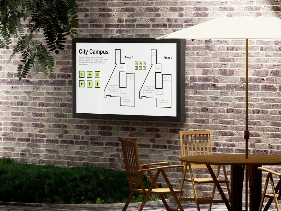 Multibrackets M Pro Series Enclosure 75" Outdoor Wall Mount Landscape (Weatherproof & Secure) Multibrackets Outdoor Wall Mount Brackets Multibrackets