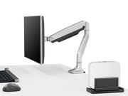 Multibrackets M Deskmount Gas Spring Single Silver | 7350073733255 Monitor Arm Desk Mount Multibrackets