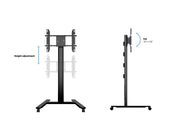 Multibrackets M 180 HD Single Black Mobile Floor Stand for 55"-80" Screens | 7350073735310 Floor Stand Multibrackets