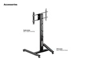 Multibrackets M 180 HD Single Black Mobile Floor Stand for 55"-80" Screens | 7350073735310 Floor Stand Multibrackets