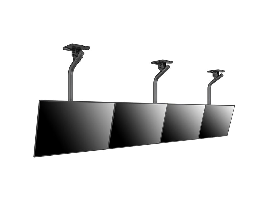 Multibrackets 0.8m Fixed 40"-65" Pro Series Menu Board Ceiling Mount For 4 Screens Menu Board Mounting Systems Multibrackets