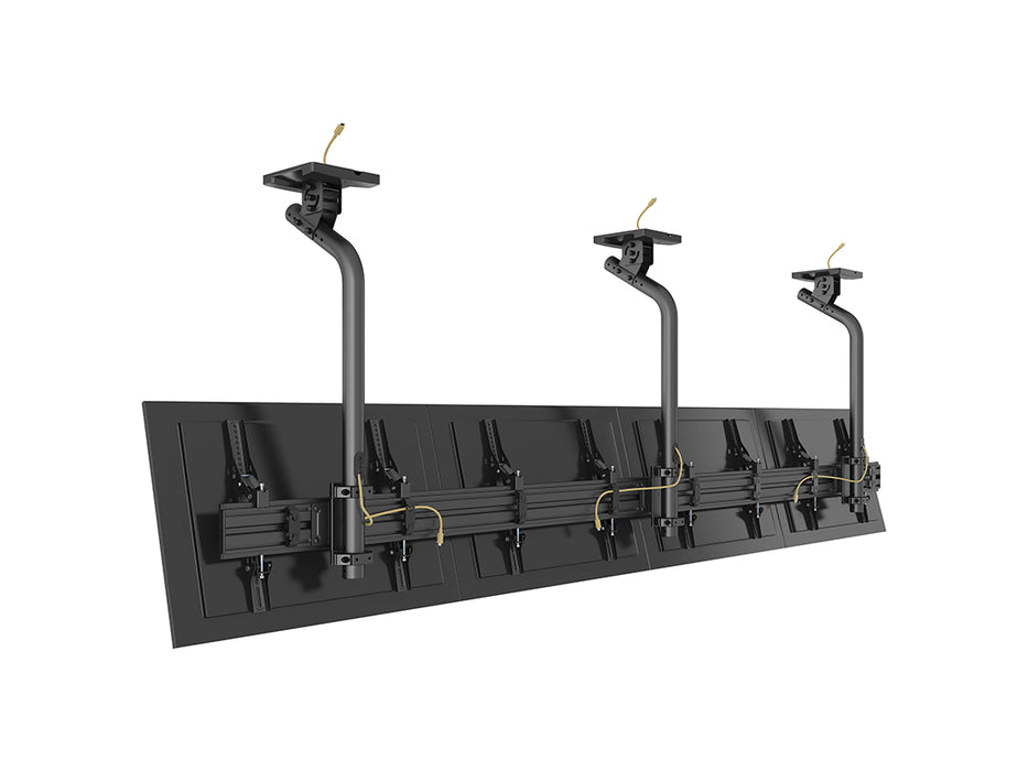 Multibrackets 0.8m Fixed 40"-65" Pro Series Menu Board Ceiling Mount For 4 Screens Menu Board Mounting Systems Multibrackets