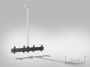 Multibrackets MBC2X1U M Pro 1.5m Ceiling Dual Display Mount For 30"-42" Screens | 7350073738274 Ceiling Mount Bracket Multibrackets