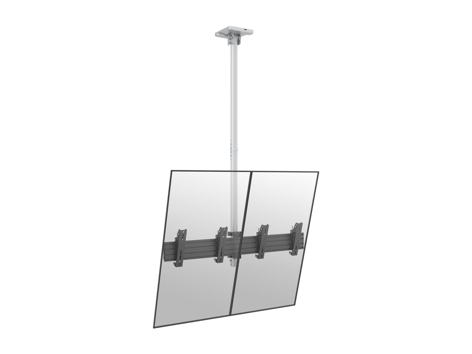 Multibrackets MBC2X1U M Pro 1.5m Ceiling Dual Display Mount For 30"-42" Screens | 7350073738274 Ceiling Mount Bracket Multibrackets