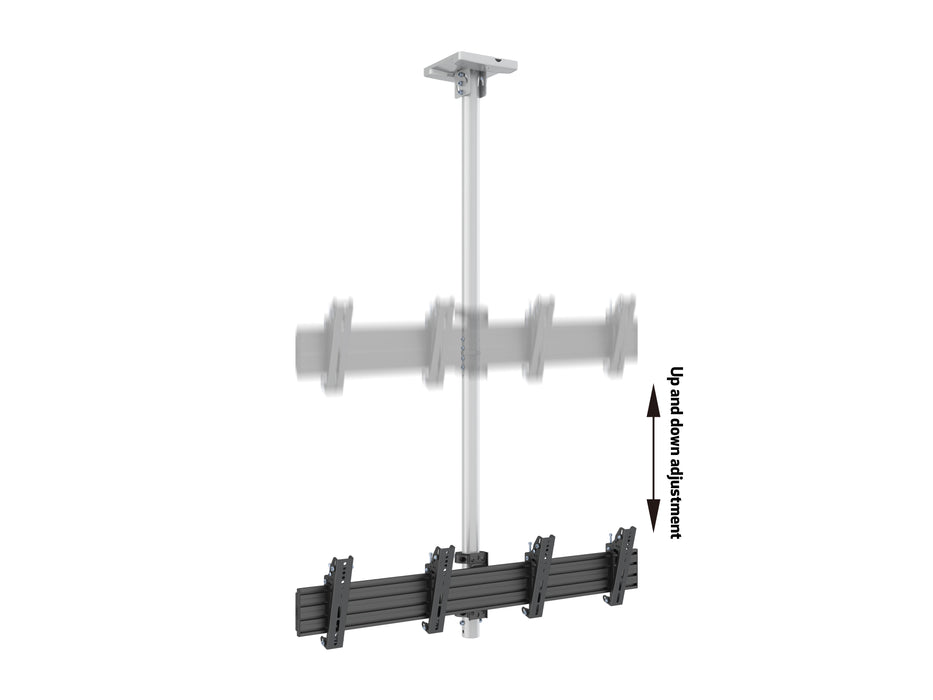 Multibrackets MBC2X1U M Pro 1.5m Ceiling Dual Display Mount For 30"-42" Screens | 7350073738274