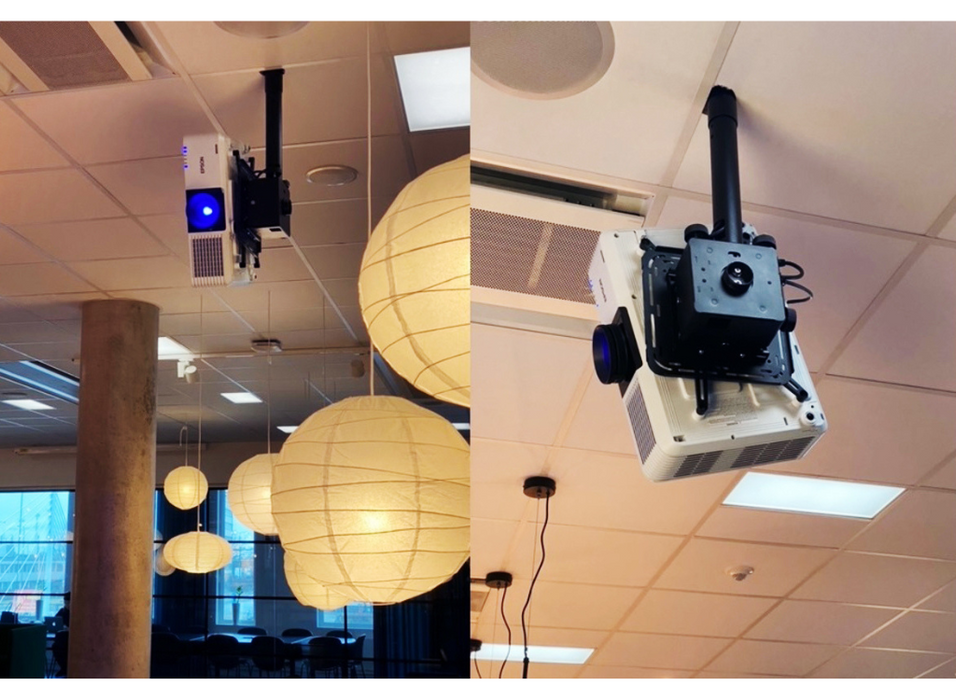 Multibrackets M Projector Mount Pro HD 2350mm 40kg White | 7350105213595 Multibrackets Projector Mount Multibrackets