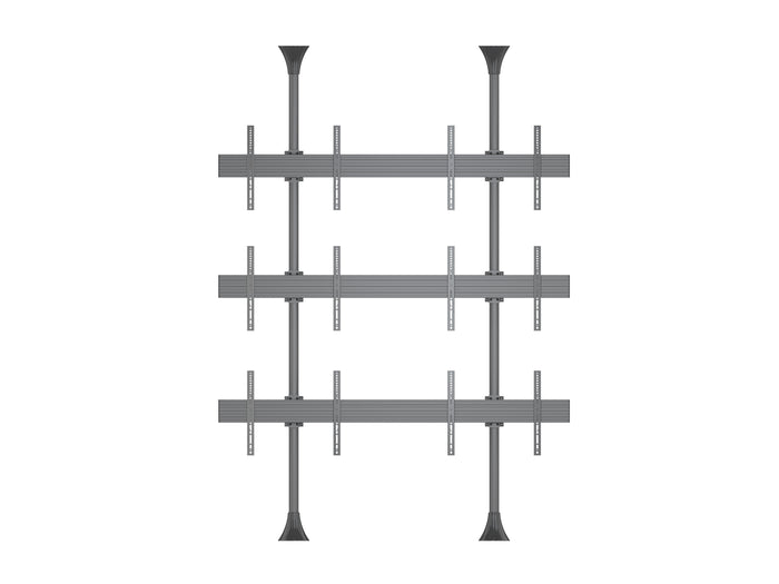 Multibrackets MBFC2UX3 M Pro 3m 6-Screen Floor to Ceiling Mount For 40"-65" Screens | 7350105216091 Floor to Ceiling Display Mount Multibrackets