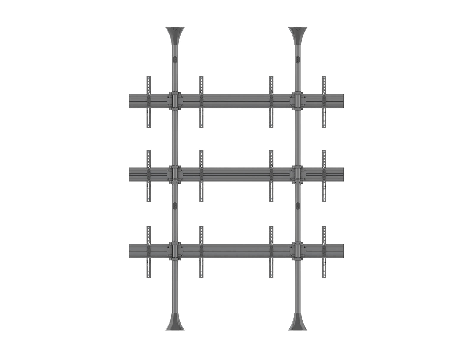 Multibrackets MBFC2UX3 M Pro 3m 6-Screen Floor to Ceiling Mount For 40"-65" Screens | 7350105216091