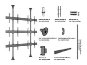 Multibrackets MBFC2UX3 M Pro 3m 6-Screen Floor to Ceiling Mount For 40"-65" Screens | 7350105216091