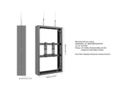 Multibrackets M Pro 43" Wire Medium B2B Display Enclosure Black | 7350105216374 Signage Display Enclosures Multibrackets