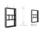 Multibrackets M Pro 43" Wire Medium B2B Display Enclosure Black | 7350105216374 Signage Display Enclosures Multibrackets