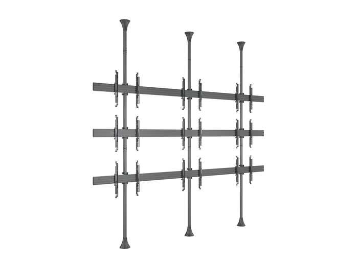 Multibrackets MBFC3UX3 M Pro 3m 9-Screen Floor to Ceiling Mount For 40"-65" Screens | 7350105216657 Floor to Ceiling Display Mount Multibrackets