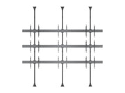 Multibrackets MBFC3UX3 M Pro 3m 9-Screen Floor to Ceiling Mount For 40"-65" Screens | 7350105216657