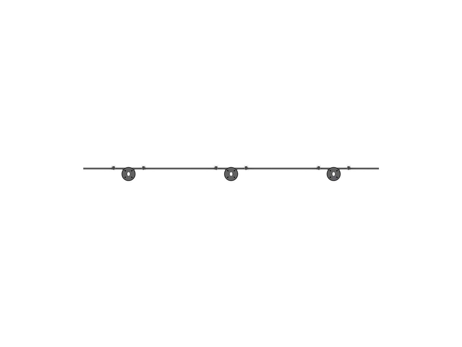 Multibrackets MBFC3UX3 M Pro 3m 9-Screen Floor to Ceiling Mount For 40"-65" Screens | 7350105216657