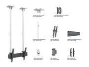Multibrackets MBC1USD M Pro 1.5m Ceiling Mount For 40"-100" Displays | 7350105217289 Ceiling Mount Bracket Multibrackets