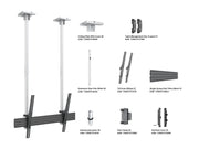Multibrackets MBC1USD M Pro 1.5m Ceiling Mount For 40"-100" Displays | 7350105217371 Ceiling Mount Bracket Multibrackets