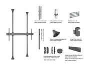 Multibrackets MBFC1UX1 M Pro Floor to Ceiling Mount For 85"-110" Screens | 7350105217388
