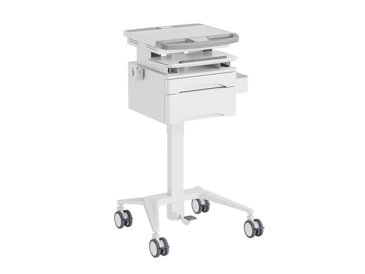 Multibrackets M Medical Cart Basic with Drawer Mobile Workstation for 9.7"-17.3" Laptops | 7350105217920 Multimedia Carts & Stands Multibrackets