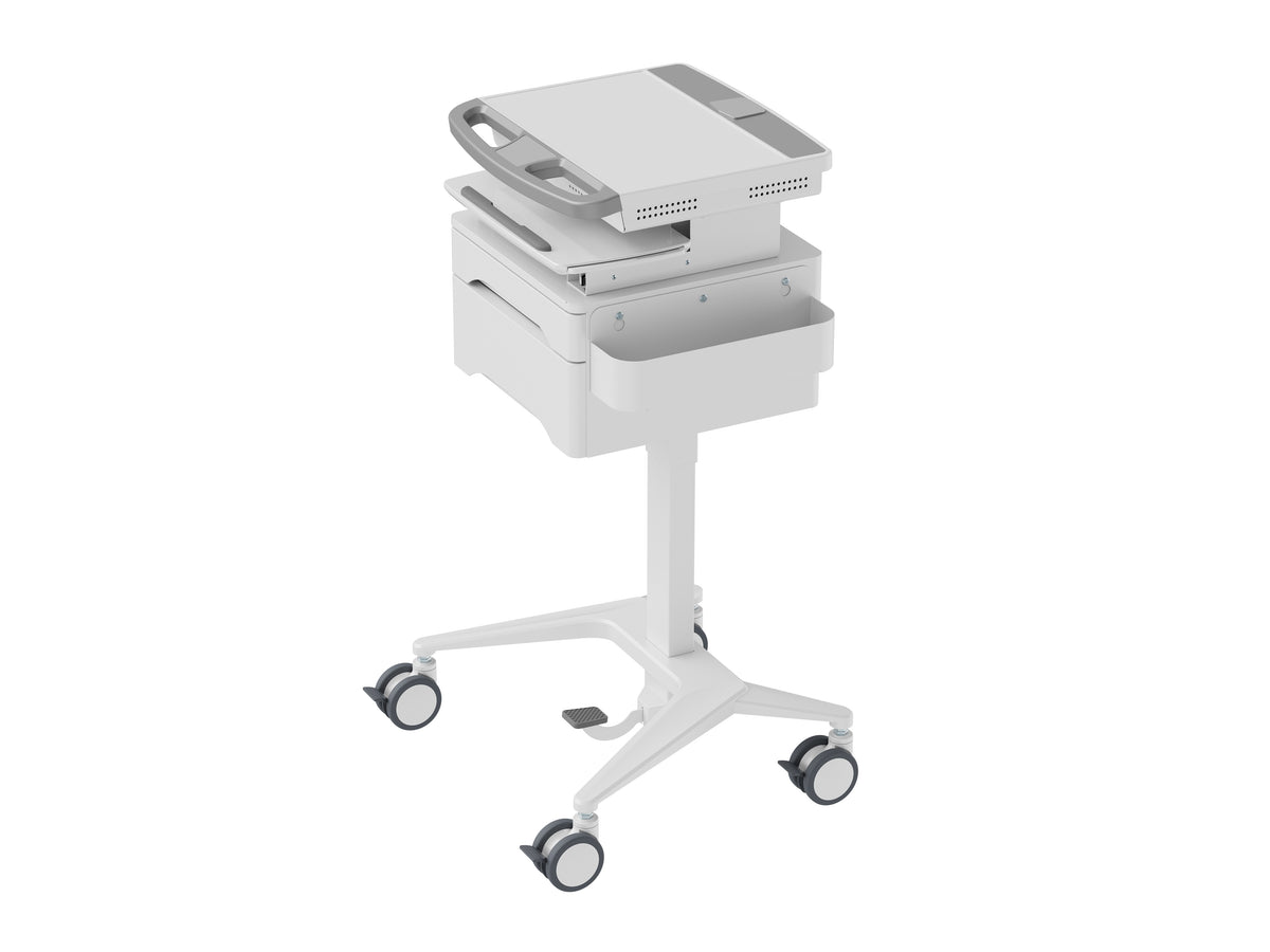 Multibrackets M Medical Cart Basic with Drawer Mobile Workstation for 9.7"-17.3" Laptops | 7350105217920 Multimedia Carts & Stands Multibrackets
