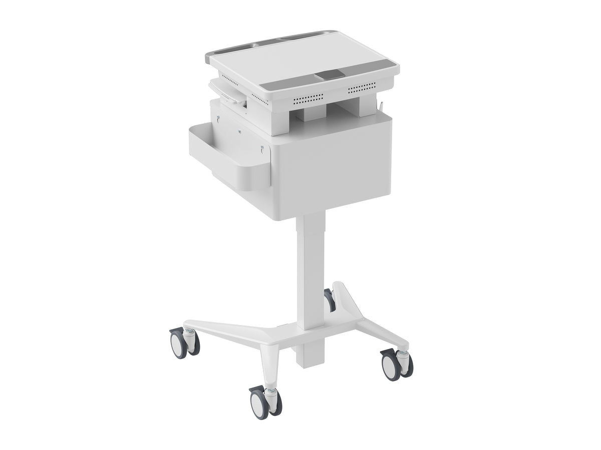 Multibrackets M Medical Cart Basic with Drawer Mobile Workstation for 9.7"-17.3" Laptops | 7350105217920 Multimedia Carts & Stands Multibrackets