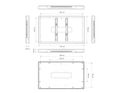 Multibrackets M Pro 75" Indoor Wall Landscape Digital Signage Enclosure – Black | 7350105218095 Signage Display Enclosures Multibrackets
