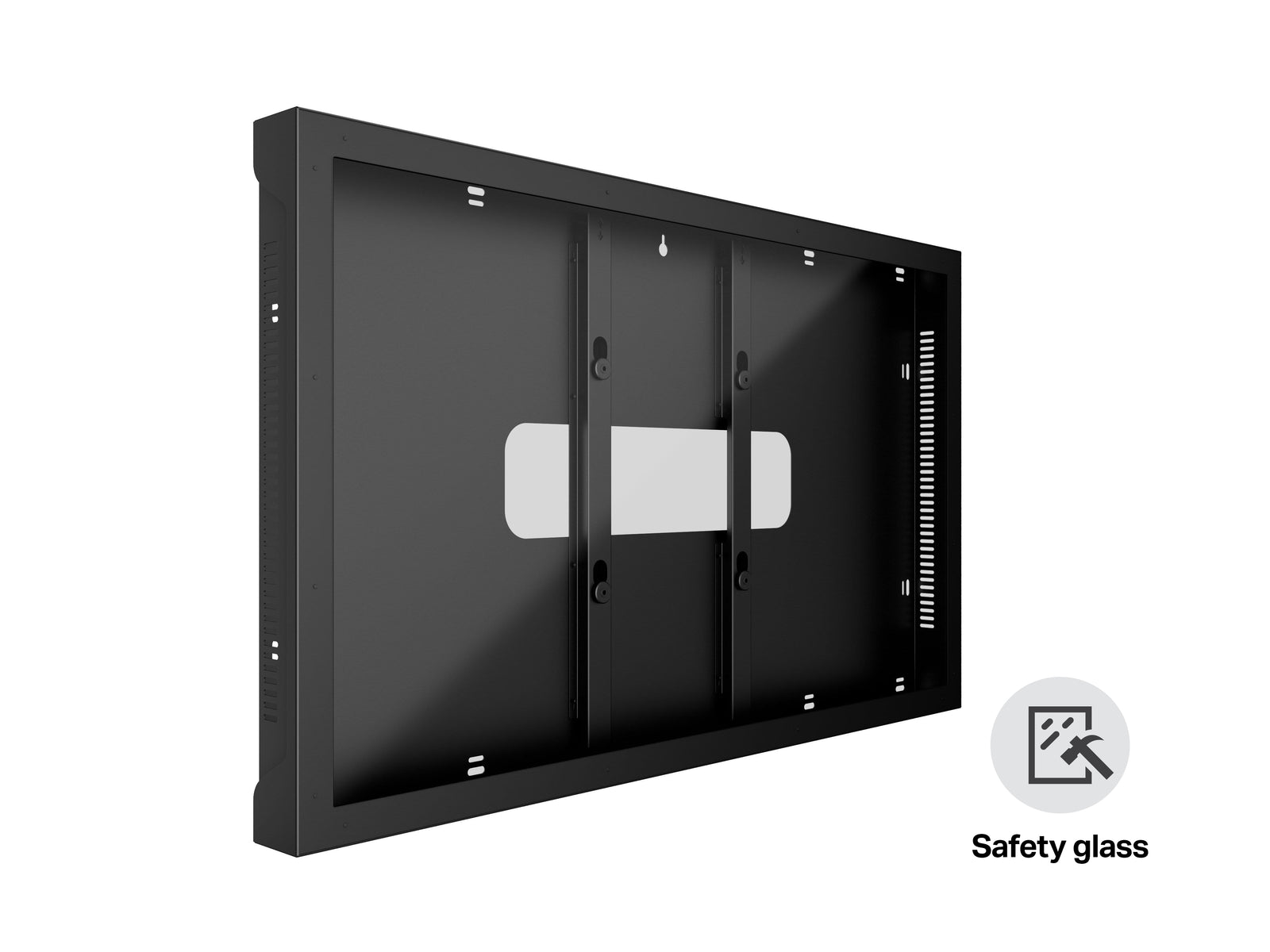 Multibrackets M Pro 75" Indoor Wall Landscape Digital Signage Enclosure – Black | 7350105218095 Signage Display Enclosures Multibrackets