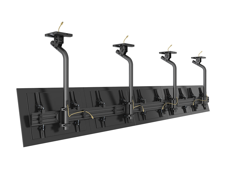 Multibrackets 0.8m Tilt 40"-65" Pro Series Menu Board Ceiling Mount For 5 Screens | MBC5X1UGC Menu Board Mounting Systems Multibrackets